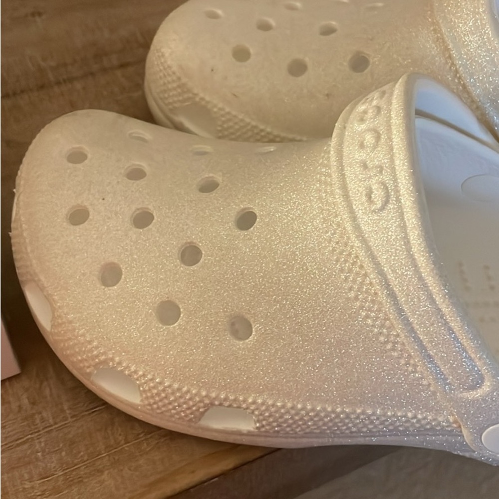 Women White Crocs Clogs